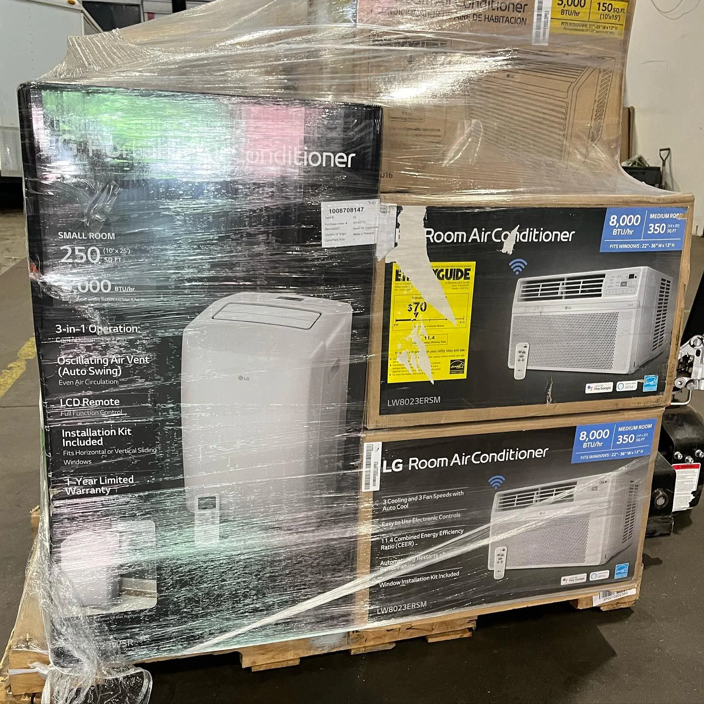 Air Conditioner Pallets — photo 1 (PC-GENER-0023) Air Conditioner Pallets — listing photo 1, lot PC-GENER-0023