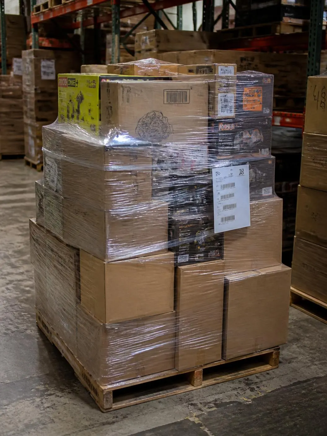 Tools and hardware liquidation pallet Liquidation pallet of Home Depot power tools graded for resale